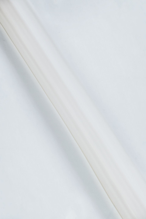 Organza jedwabna biała KUPON 150cm