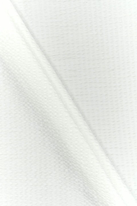 Tissu structuré avec coton blanc
