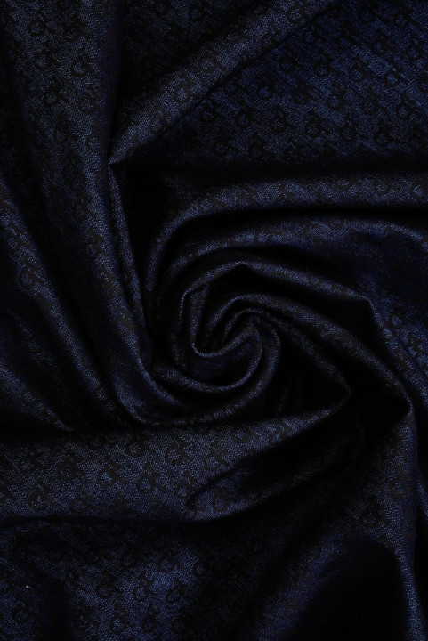 Denim de algodón con logo