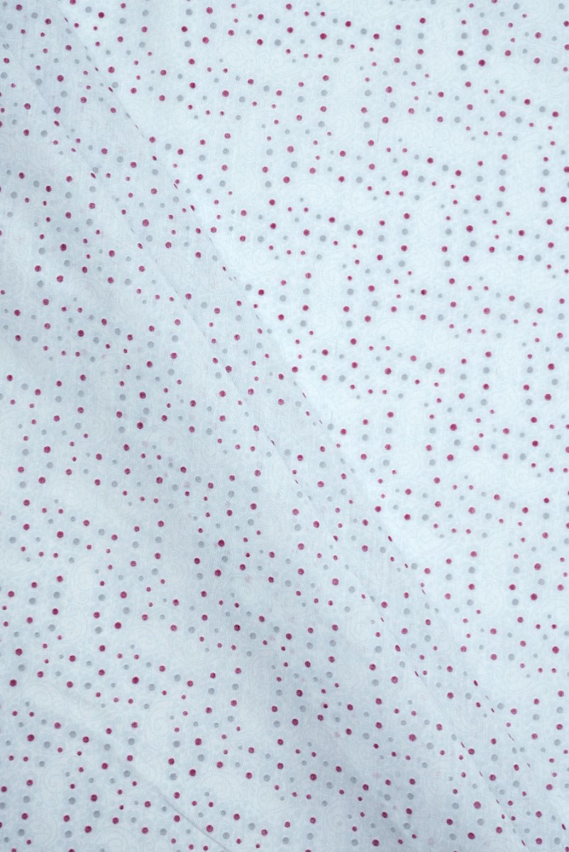 Batyst jedwabno-baweÅniany w kropeczki