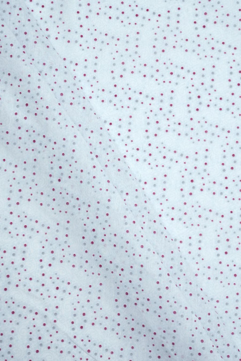 Batiste soie-coton à pois