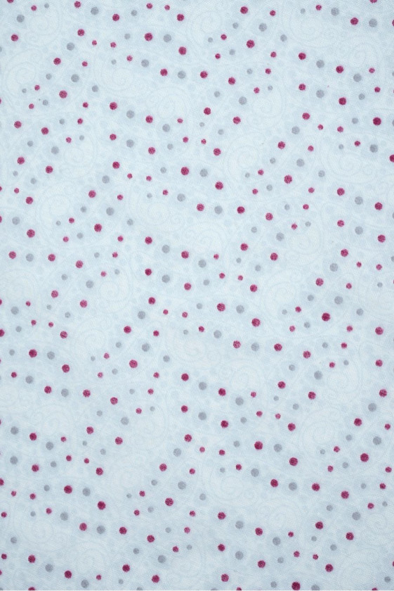 Batyst jedwabno-bawełniany w kropeczki