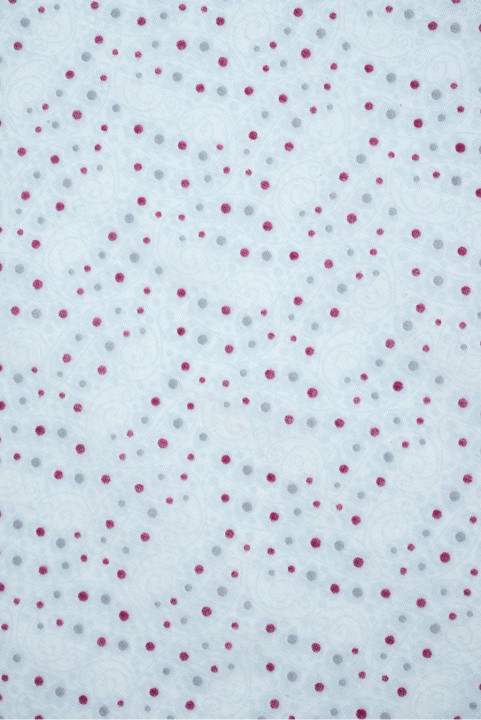 Batiste soie-coton à pois