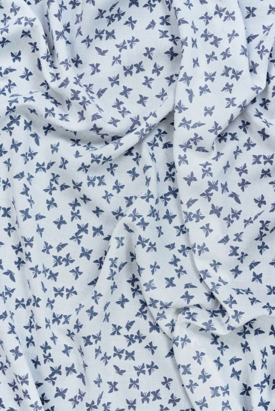 Batyst Bawełniany w motylki