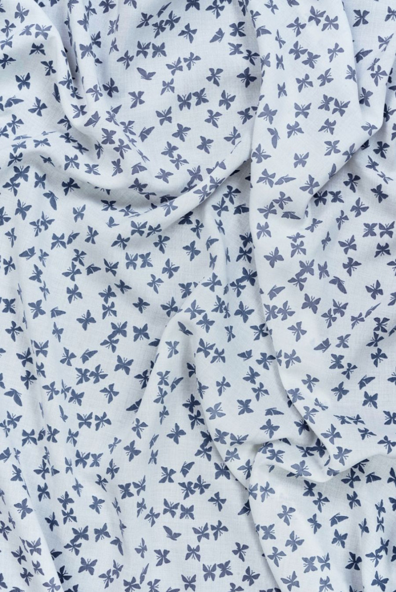 Batyst Bawełniany w motylki