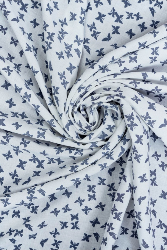 Batyst Bawełniany w motylki