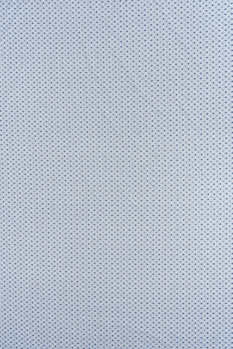Batyst coton bleu géométrie