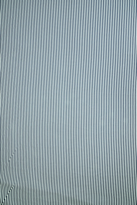 Len w granatowe paski