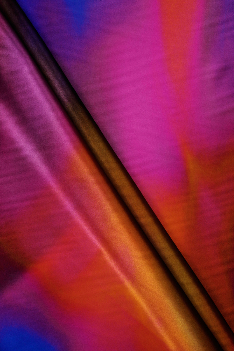 Shimmering satin silk