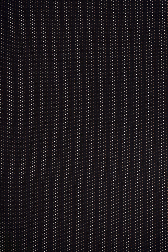 Krepa jedwabna czarna w cieniowane groszki