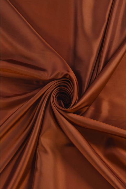 Doublure viscose brun roux foncé