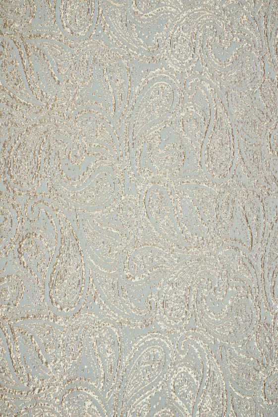 Żakard złoty paisley
