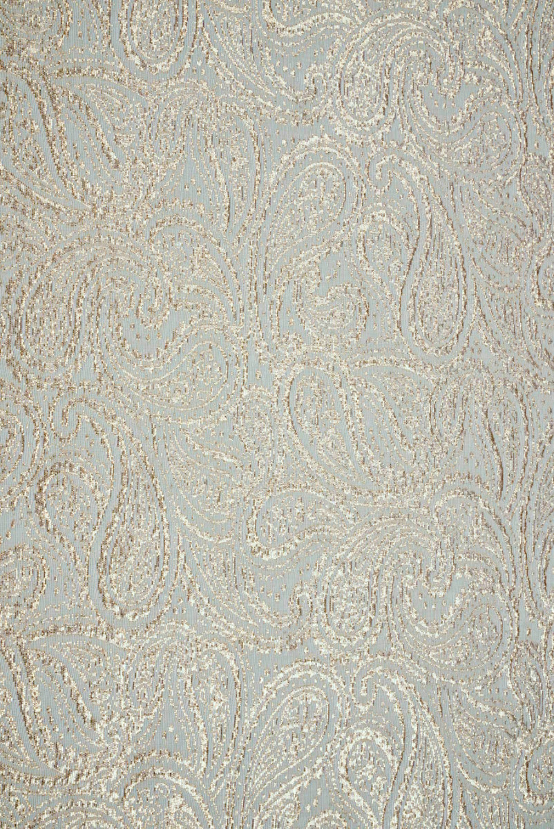 Żakard złoty paisley