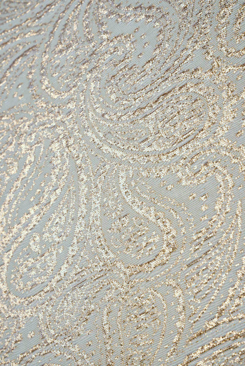 Żakard złoty paisley