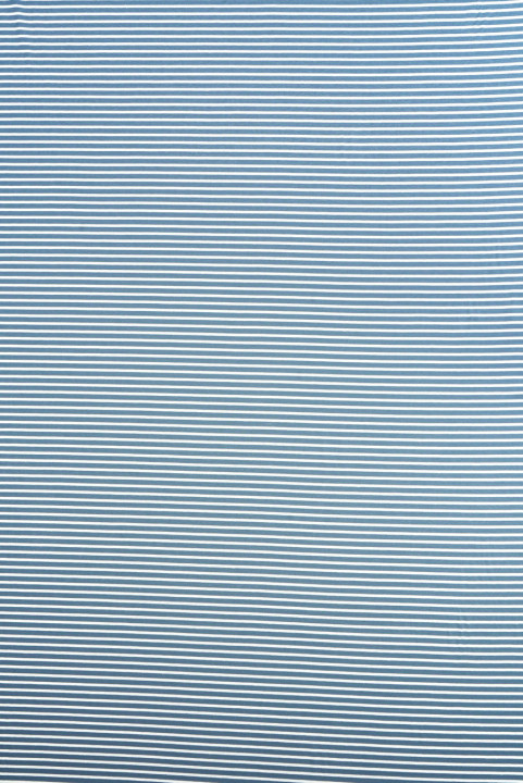 Maille coton-lin à rayures bleues