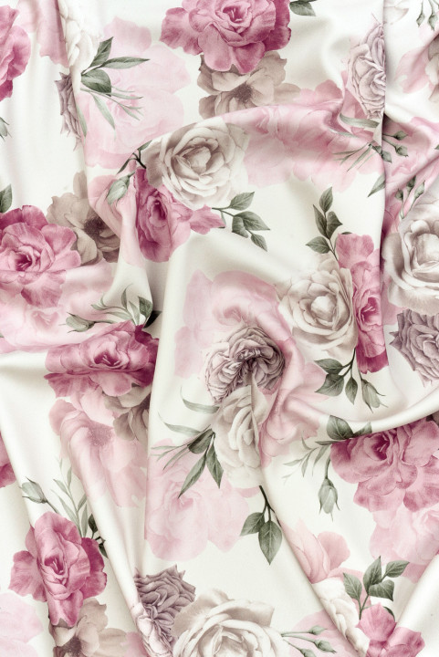 Cady polyester à roses