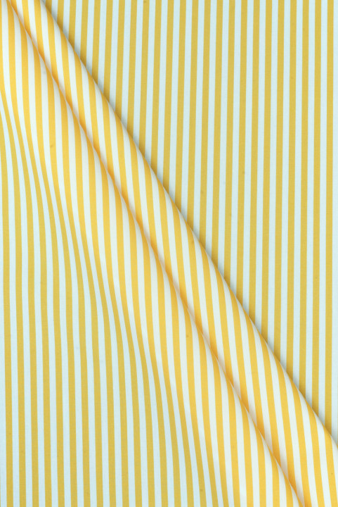 Bawełna koszulowa z żółte paski