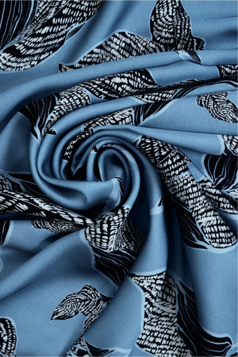 Satin viscose à feuilles