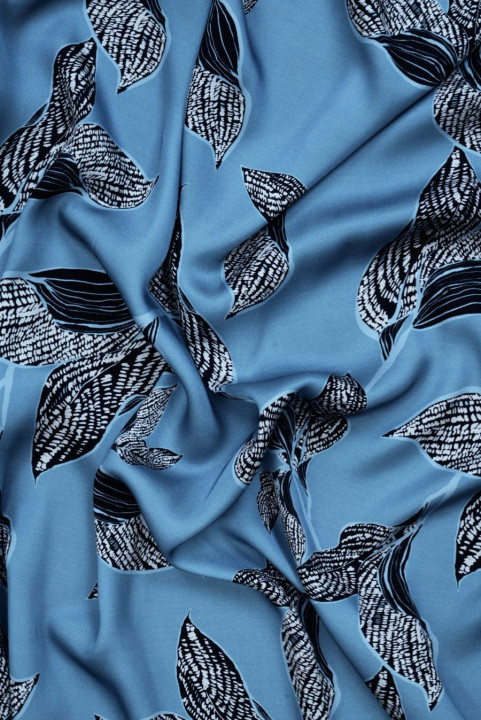 Satin viscose à feuilles