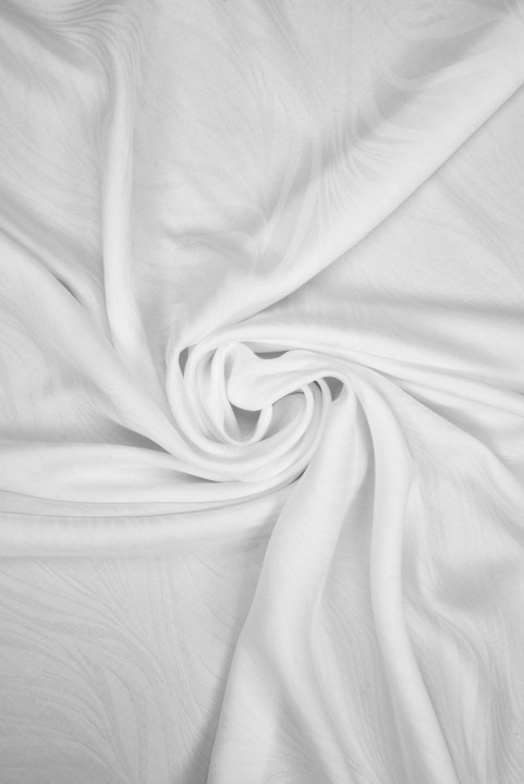 Lyocell et viscose crème jacquard