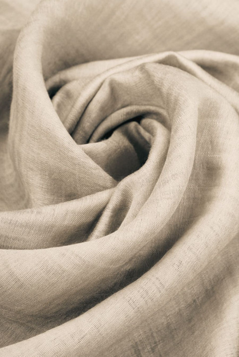Viscose et lyocell plissés beige