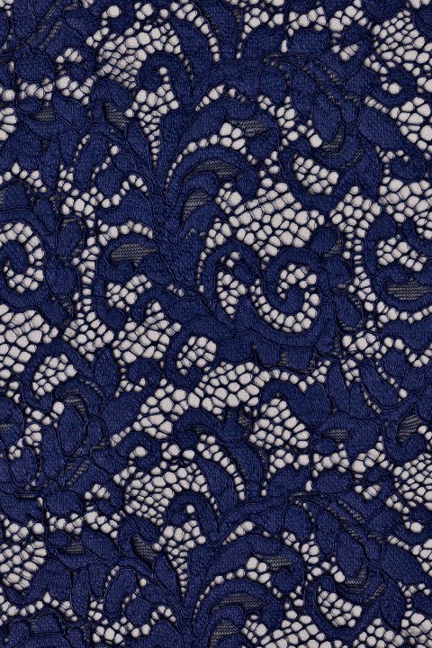 Dentelle bleu centaurée