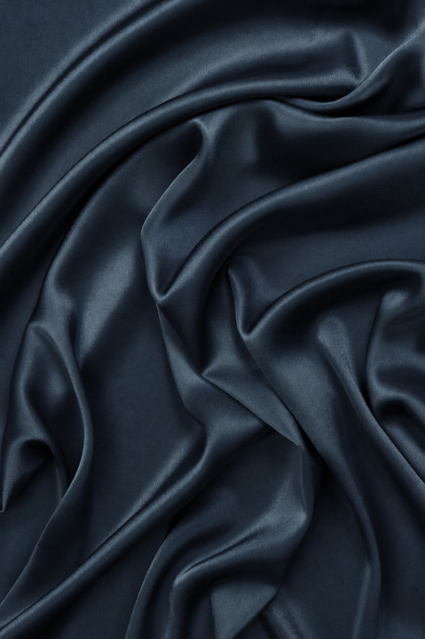 Satin réversible jean foncé