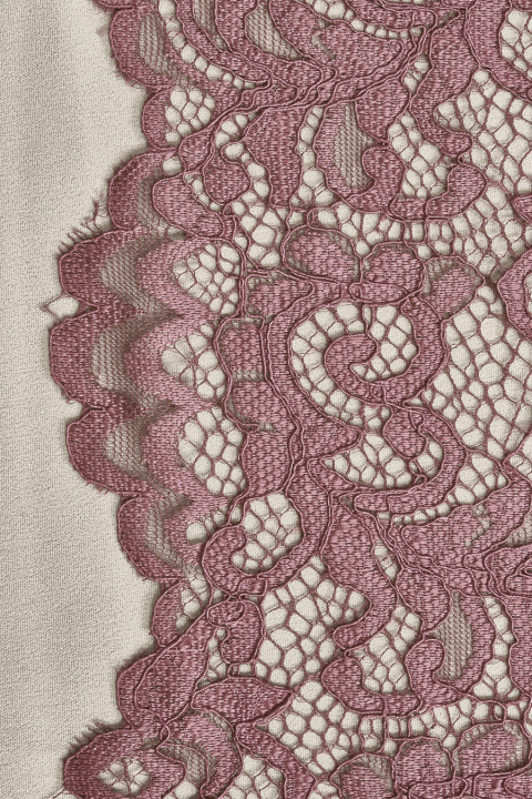 Dentelle rose sale foncé