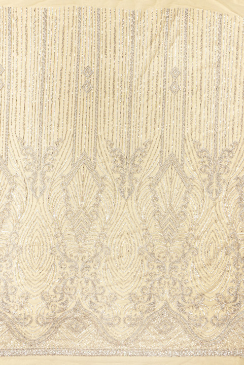 Exclusive beads and sequins on tulle