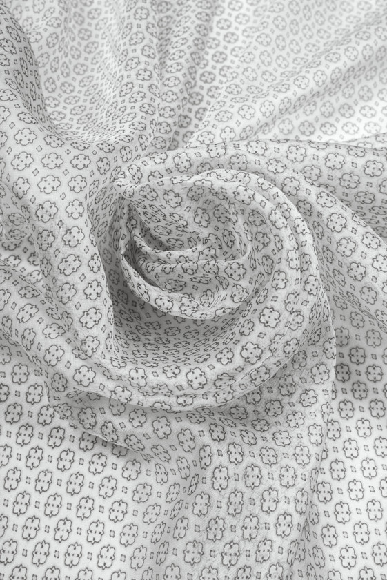 Muślin jedwabno-wiskozowy geometria