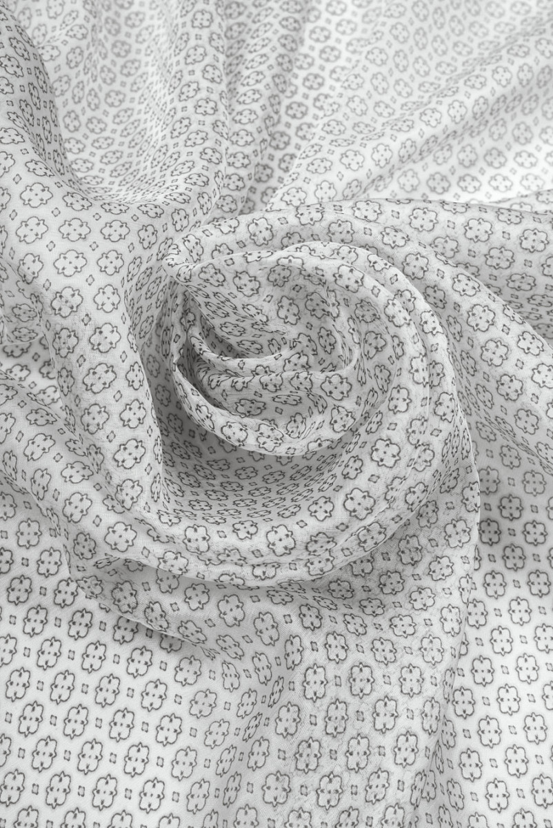 Muślin jedwabno-wiskozowy geometria