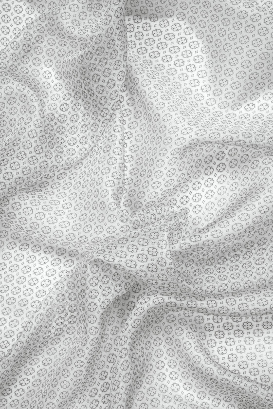 Muślin jedwabno-wiskozowy geometria