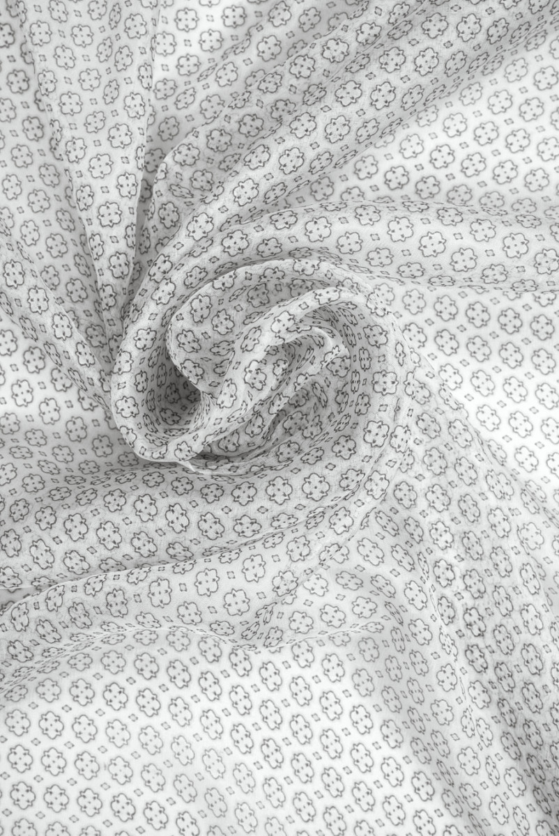 Muślin jedwabno-wiskozowy geometria
