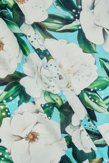 Coton richelieu fleurs claires