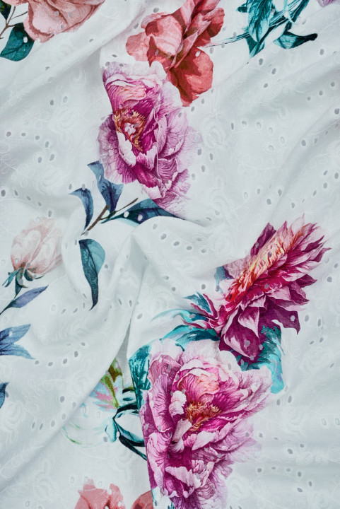 Richelieu cotton large flowers