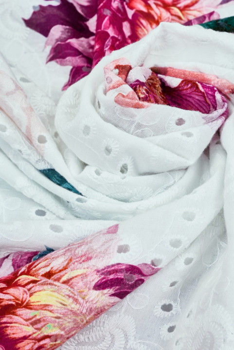 Richelieu cotton large flowers