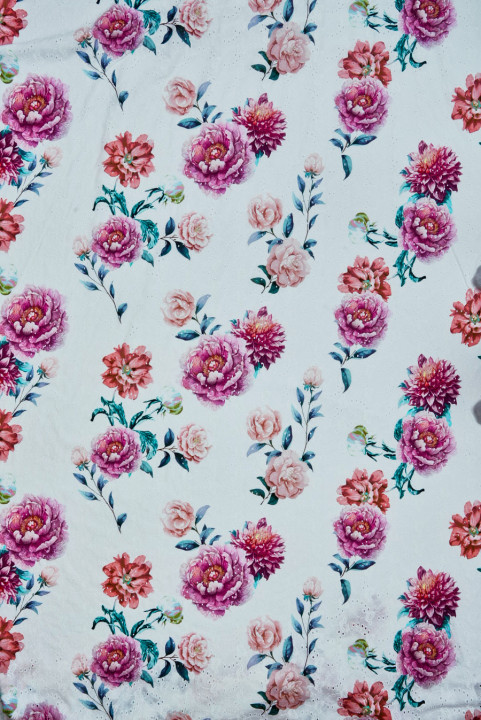 Richelieu cotton large flowers