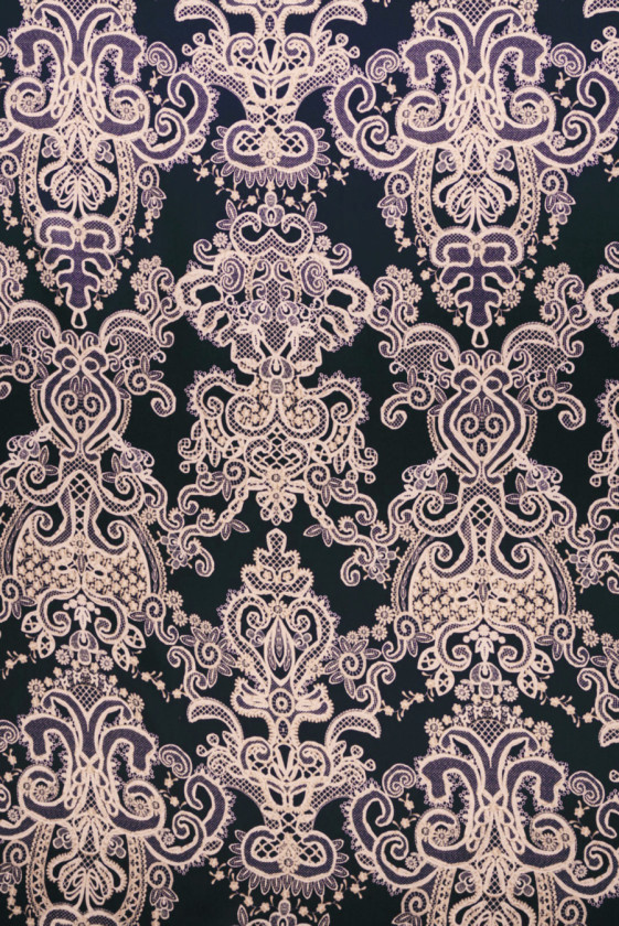 Satyna jedwabna ornamenty