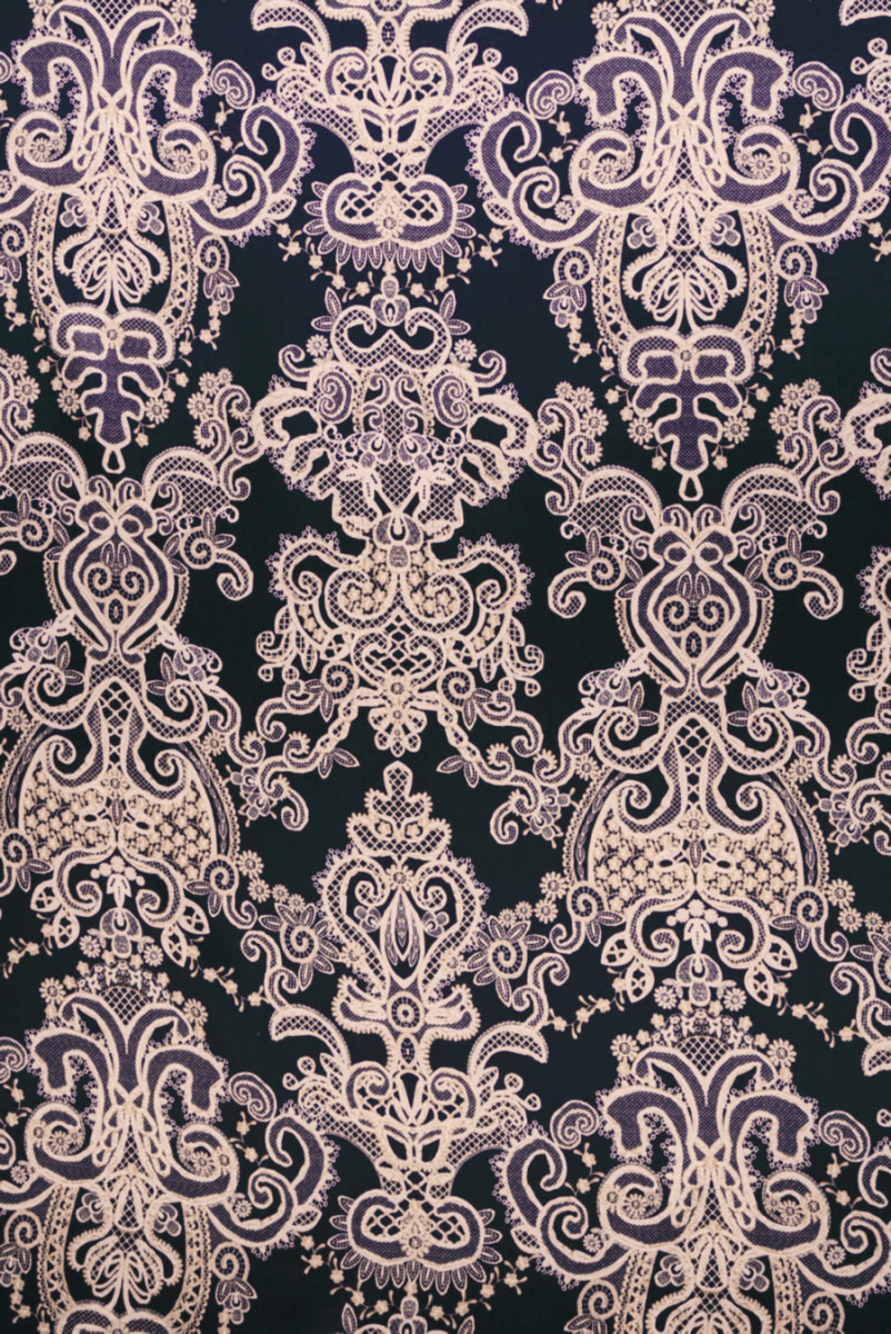Satyna jedwabna ornamenty