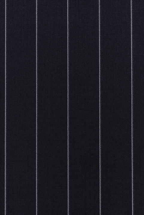 Kostüümivill tumesinine triipudega