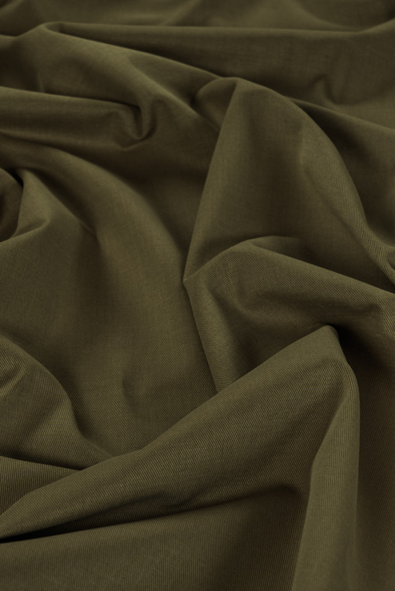 Bavlna s khaki tenkou