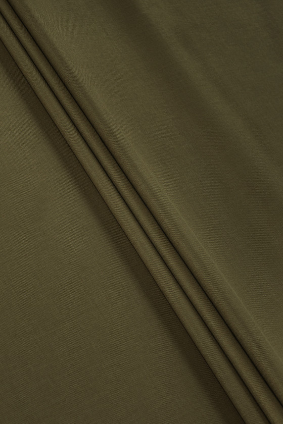 Baumwolle mit Tencel, Khaki