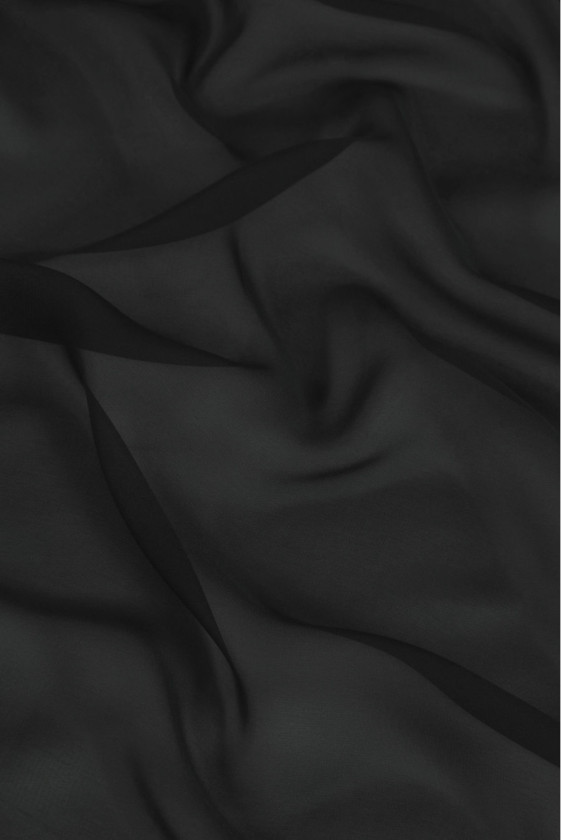Zwart zijde muslin coupons