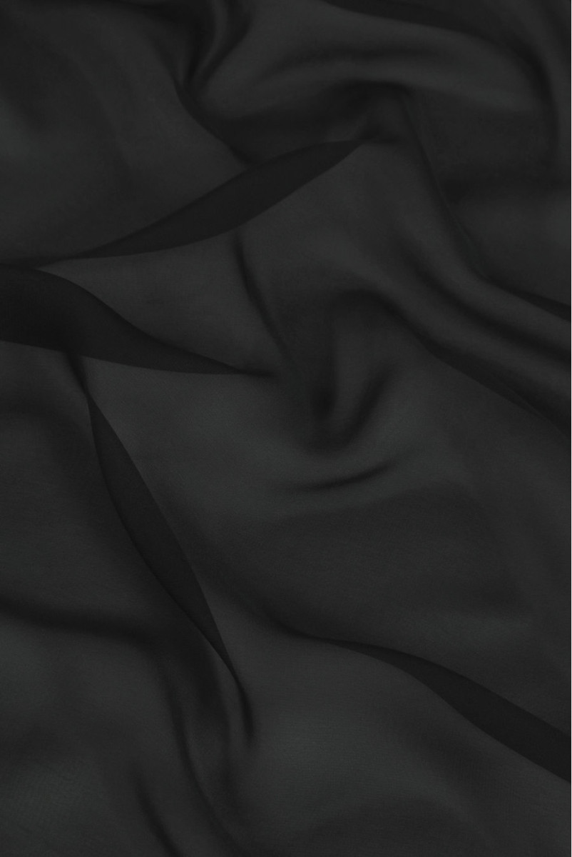 Zwart zijde muslin coupons