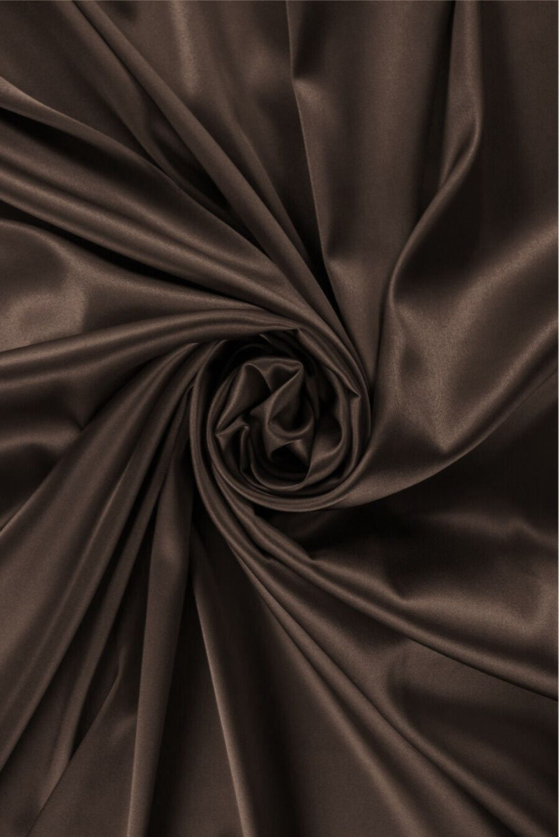 Silk Satin Brown - Grå KUPONG 60 cm