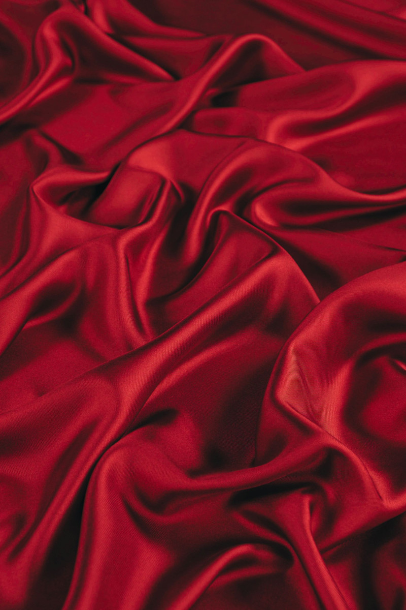 Silk lining - brick color