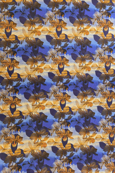 Coton à grands motifs floraux