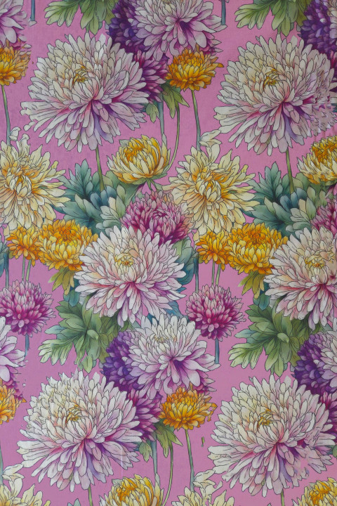Algodón para camisería con flores
