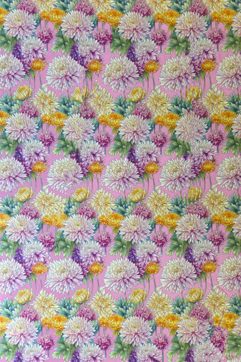 Bumbac pentru cămăși cu imprimeu floral