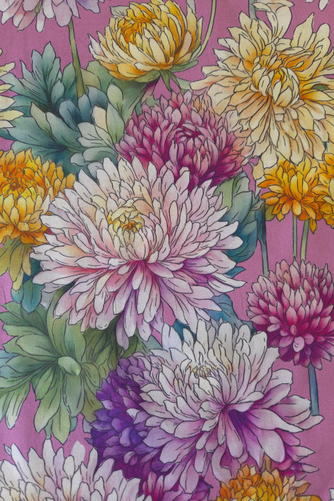 Coton chemisier à motif floral